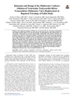 Rationale and design of the multicenter catheter ablation of ventricular tachycardia before transcatheter pulmonary valve replacement in repaired tetralogy of Fallot study