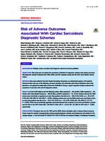 Risk of adverse outcomes associated with cardiac sarcoidosis diagnostic schemes