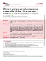 Effects of ageing on aortic hemodynamics measured by 4D-flow MRI