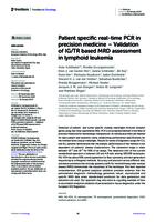 Patient specific real-time PCR in precision medicine