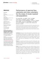 Performance of spectral flow cytometry and mass cytometry for the study of innate myeloid cell populations