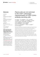 Plasma cells are not restricted to the CD27+phenotype