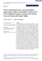 NGOs, international courts, and state backlash against human rights accountability