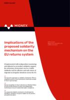 Implications of the proposed solidarity mechanism on the EU returns system