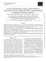 Social communication in young children with sex chromosome trisomy (XXY, XXX, XYY)