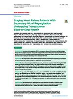 Staging heart failure patients with secondary mitral regurgitation undergoing transcatheter edge-to-edge repair