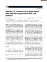 Optoelectronic control of cardiac rhythm