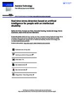 Real-time stress detection based on artificial intelligence for people with an intellectual disability