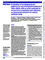 Evaluation of an integrated care pathway for out-of-hospital treatment of older adults with an acute moderate-to-severe lower respiratory tract infection or pneumonia