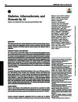 Diabetes, atherosclerosis, and stenosis by AI