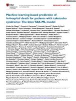 Machine learning-based prediction of in-hospital death for patients with takotsubo syndrome