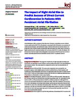 The impact of right atrial size to predict success of direct current cardioversion in patients with persistent atrial fibrillation