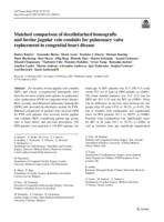Matched comparison of decellularized homografts and bovine jugular vein conduits for pulmonary valve replacement in congenital heart disease
