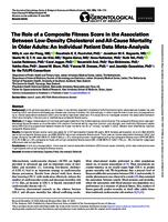 The role of a composite fitness score in the association between low-density cholesterol and all-cause mortality in older adults