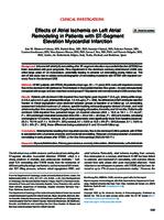 Effects of atrial ischemia on left atrial remodeling in patients with ST-segment elevation myocardial infarction