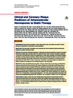 Clinical and coronary plaque predictors of atherosclerotic nonresponse to statin therapy