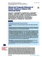 Clinical and prognostic relevance of cardiac wasting in patients with advanced cancer