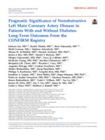 Prognostic significance of nonobstructive left main coronary artery disease in patients with and without diabetes