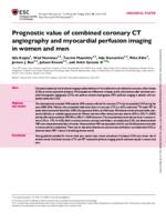 Prognostic value of combined coronary CT angiography and myocardial perfusion imaging in women and men