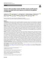 Genome-wide association analysis identifies ancestry-specific genetic variation associated with acute response to metformin and glipizide in SUGAR-MGH