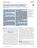 Long-term visit-to-visit variability in hemoglobin A1c and kidney-related outcomes in persons with diabetes