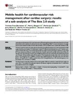 Mobile health for cardiovascular risk management after cardiac surgery