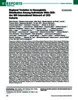 Regional variation in hemoglobin distribution among individuals with CKD