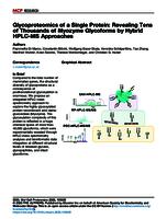 Glycoproteomics of a single protein