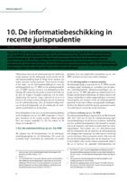 De informatiebeschikking in recente jurisprudentie