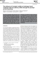 The influence of acceptor acidity on hydrogen bond mediated aglycone delivery (HAD) through the picoloyl protecting group