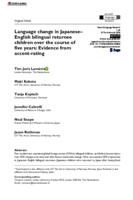 Language change in Japanese–English bilingual returnee children over the course of five years