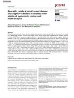 Sporadic cerebral small vessel disease and cognitive decline in healthy older adults