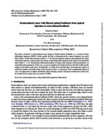 Semiconductor laser with filtered optical feedback