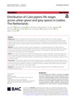 Distribution of Culex pipiens life stages across urban green and grey spaces in Leiden, The Netherlands