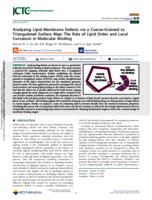 Analyzing lipid membrane defects via a coarse-grained to triangulated surface map