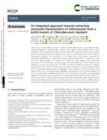 An integrated approach towards extracting structural characteristics of chlorosomes from a bchQ mutant of Chlorobaculum tepidum