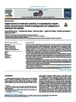 Implementation of molecular matching in transplantation requires further characterization of both immunogenicity and antigenicity of individual HLA epitopes