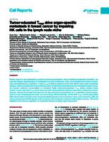 Tumor-educated Tregs drive organ-specific metastasis in breast cancer by impairing NK cells in the lymph node niche