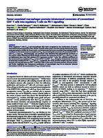 Tumor-associated macrophages promote intratumoral conversion of conventional CD4 + T cells into regulatory T cells via PD-1 signalling