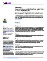 Cues to improve antibiotic-allergy registration