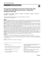 The awareness of radiologists for the presence of lateral lymph nodes in patients with locally advanced rectal cancer