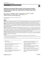 Significant improvement after training in the assessment of lateral compartments and short-axis measurements of lateral lymph nodes in rectal cancer.