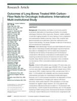 Outcomes of long bones treated with carbon-fiber nails for oncologic indications