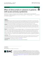 Effect of alirocumab on cataracts in patients with acute coronary syndromes