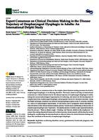 Expert consensus on clinical decision making in the disease trajectory of oropharyngeal dysphagia in adults