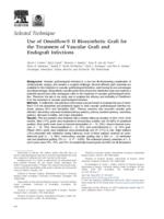 Use of Omniflow® II biosynthetic graft for the treatment of vascular graft and endograft infections