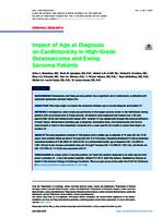 Impact of age at diagnosis on cardiotoxicity in high-grade osteosarcoma and Ewing sarcoma patients