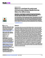 Opium as a risk factor for early-onset coronary artery disease