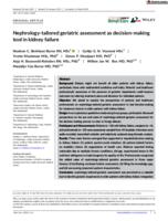 Nephrology-tailored geriatric assessment as decision-making tool in kidney failure