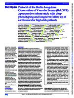 Protocol of the Berlin Long-term Observation of Vascular Events (BeLOVE)